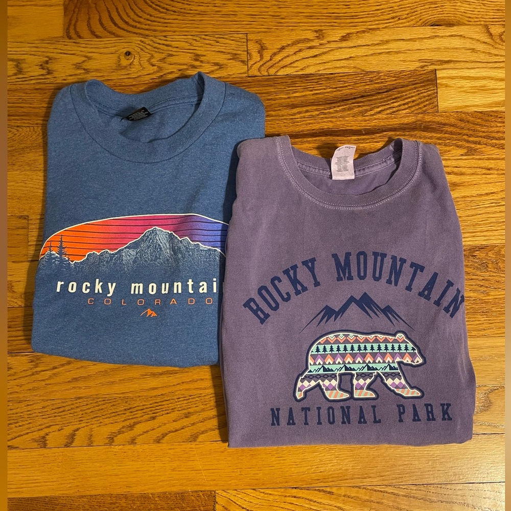 rocky mountain long sleeves, both size small